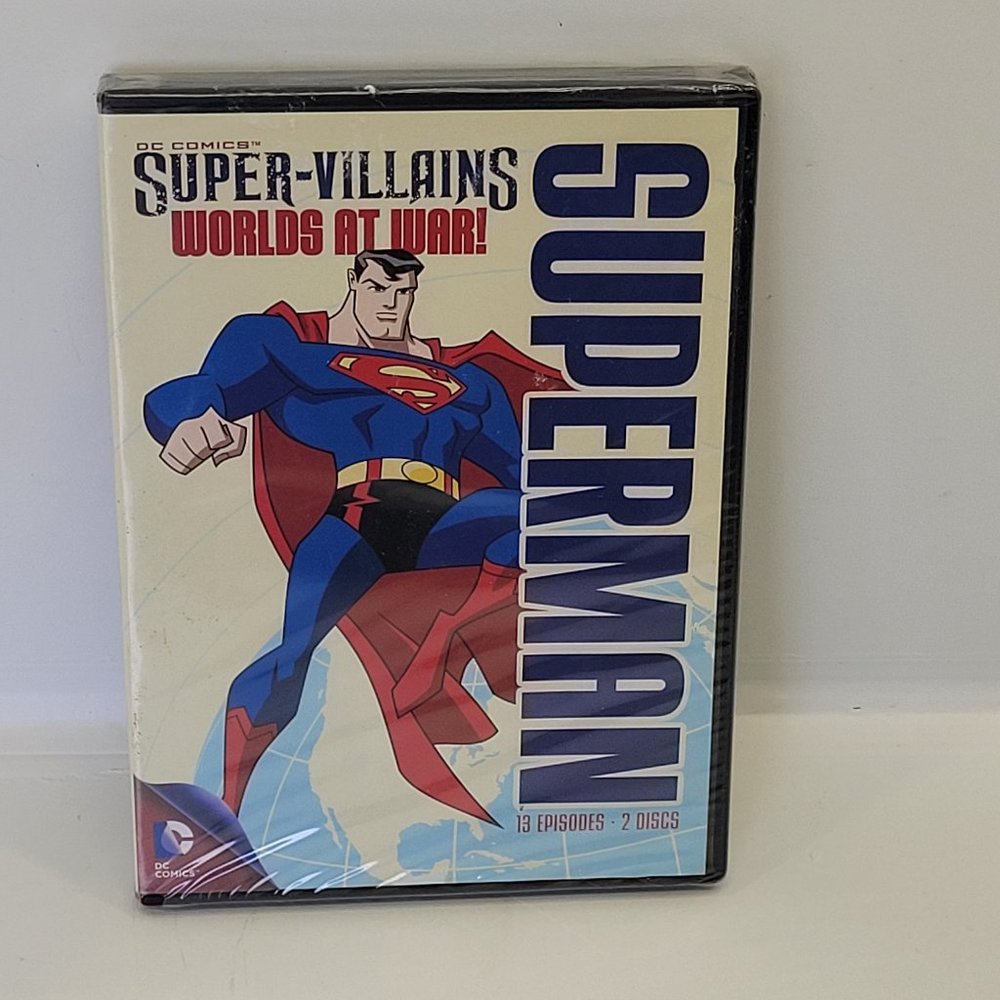 Superman Super-Villains Worlds At War -‎ New - Sealed - DVD